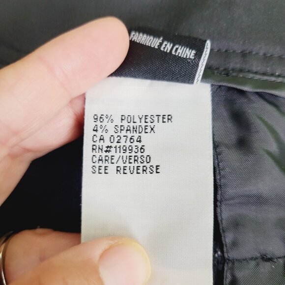 NIVO Women's Black Zipped Back Pockets Outerwear Mid-Rise Wide Leg Pants Size 14 - Picture 12 of 16